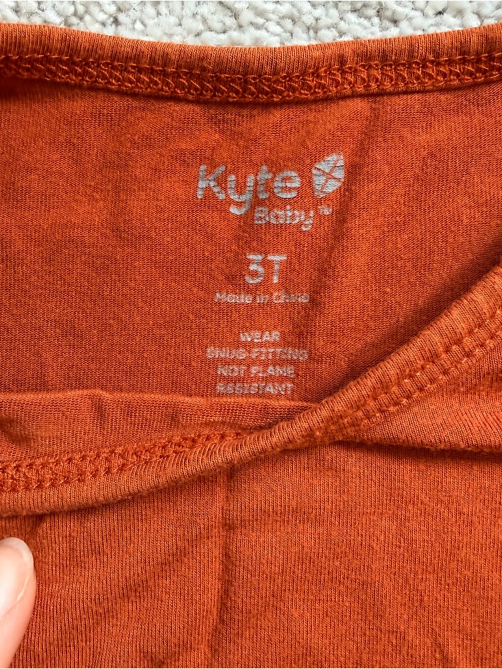KYTE BABY Toddler Pajamas Size 3T Rust - Picture 2 of 2